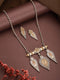 Oxidised Dual Toned Long Haram Leafy Statement Tribal Pendant Jewellery Set
