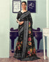 Sudathi Ready To Wear Black Printed Woven Saree
