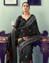 Sudathi Ready To Wear Black Printed Woven Saree