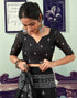 Sudathi Ready To Wear Black Printed Woven Saree