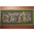 Palm Leaf Handmade Painting of Lord Krishna And Radha with Cow