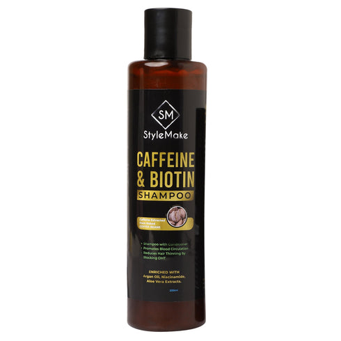 Style Make StyleMake Caffeine & Biotin Shampoo DHT Blocker Anti Hair Fall Shampoo with Conditioner Sulphate & Silicone Free