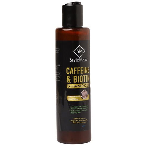 Style Make StyleMake Caffeine & Biotin Shampoo DHT Blocker Anti Hair Fall Shampoo with Conditioner Sulphate & Silicone Free