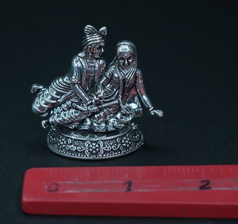 Pure Silver Antique Radha Krishna 28.41g By Mahita Collections