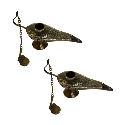 Brass Aladdin Chirag Lamp Showpiece 47g Pack of 2