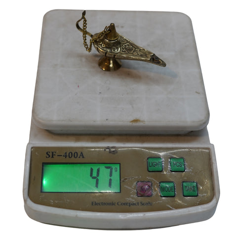 Brass Aladdin Chirag Lamp Showpiece 47g Pack of 2