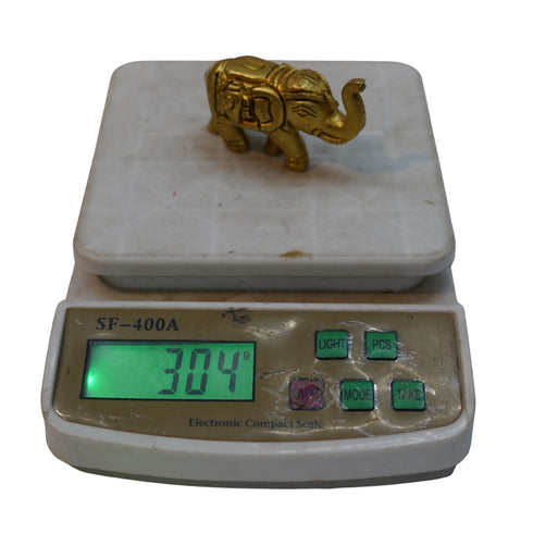 Brass Small Elephant Idol Showpiece 304g Set 1