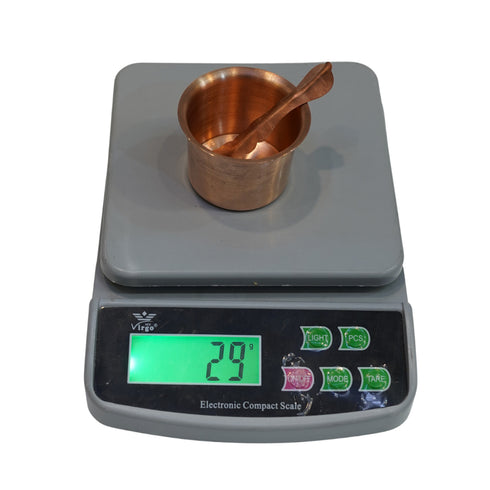Copper Holy Water Pot & Spoon 29g (Pack of 2)