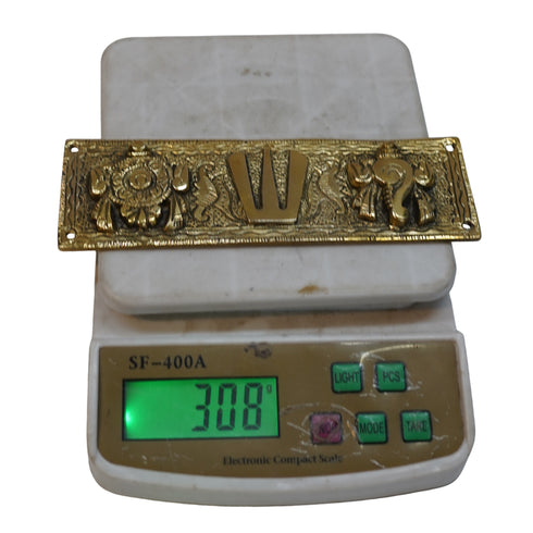 Brass Shankh Chakra Namah Showpiece 308g Set 1