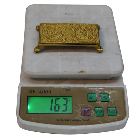 Brass Chowki Rectangle Shape 163g Set 1