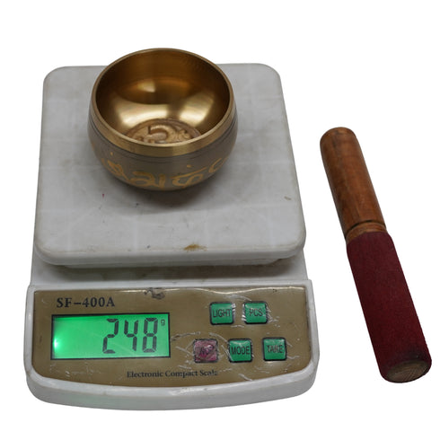 Handmade Brass Singing Bowl 248g Set 1
