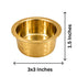 Miniature Brass Patela/Bhagona Decorative Showpiece | Pack of 4
