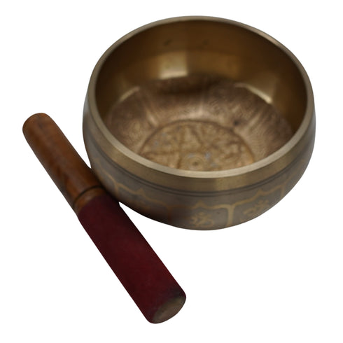 Meditation Brass Singing Bowl 1014g Set 1