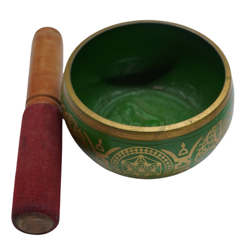 Handmade Tibetan Singing Bowl 446g Set 1