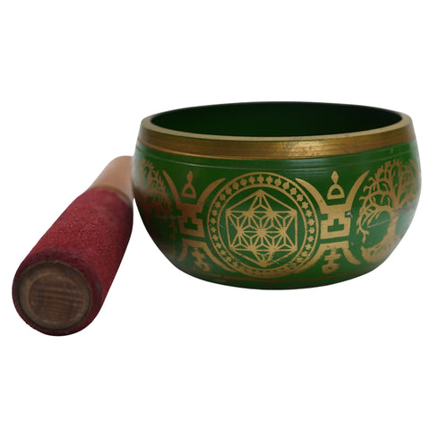 Handmade Tibetan Singing Bowl 446g Set 1
