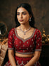 Rose Toned White AD Zircon Studded Contemporary Jewellery Set