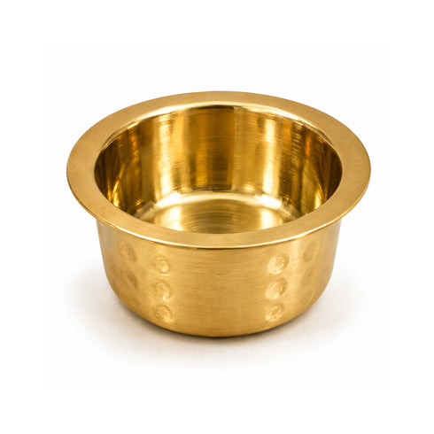 Miniature Brass Hammered Patela/Bhagona for Home Decor | Pack of 6