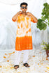 Kzari Stylish Orange Batik Kurta