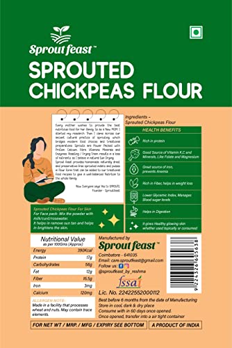 Sprout Feast Sprouted Chickpeas Flour(Besan)