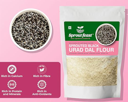Sprout Feast Sprouted Black Urad Dal Flour