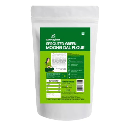 Sprout Feast Sprouted Green Moong & Sprouted Chickpeas Flours Combo