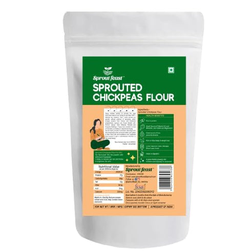 Sprout Feast Sprouted Green Moong & Sprouted Chickpeas Flours Combo