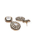 Gold Antique Kundan Jadau Uncut Polki Statement Jewellery Set
