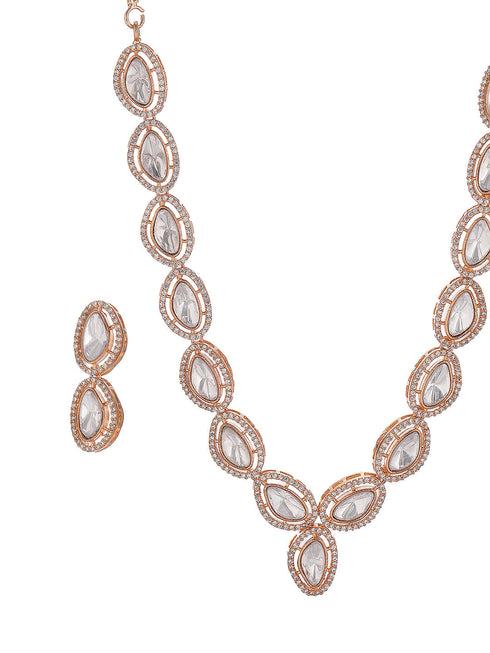 Gold Antique Kundan Jadau Uncut Polki Luxurious Statement Jewellery Set