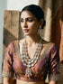 Gold Antique Uncut Polki Kundan Layered Statement Bridal Jewellery Set