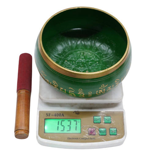 Brass Tibetan Singing Bowl 1537g Set 1