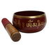 Brass Red Tibetan Singing Bowl 519g Set 1