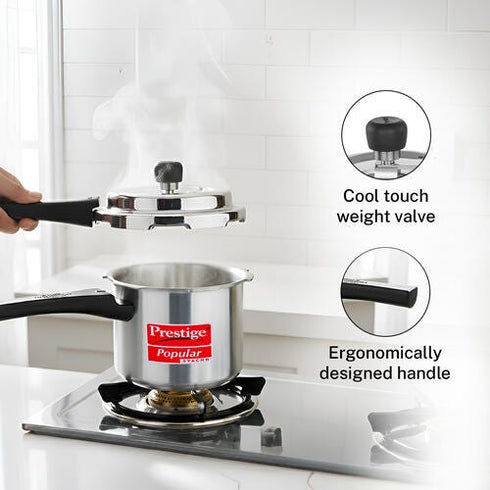 Prestige Popular Svachh Aluminium Pressure Cooker 2.0 L