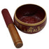 Brass Red Tibetan Singing Bowl 519g Set 1
