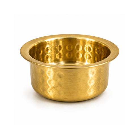 Miniature Brass Hammered Patela/Bhagona for Home Decor | Pack of 6