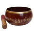 Brass Red Tibetan Meditation Bowl 1426g Set 1
