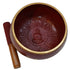 Brass Red Tibetan Singing Bowl 2152g Set 1