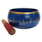 Brass Blue Tibetan Singing Bowl 1464g Set 1