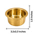 Miniature Brass Hammered Patela/Bhagona for Home Decor | Pack of 4