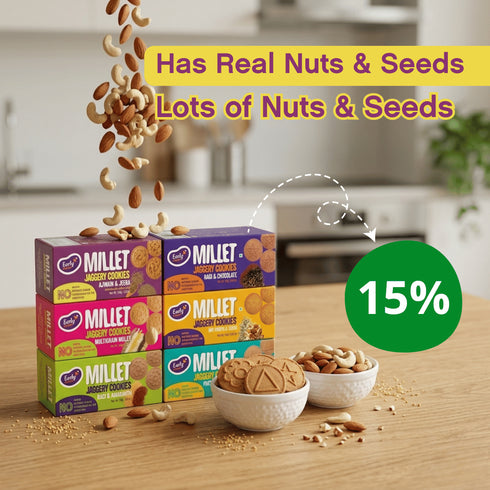 Early Foods Pack of 6 Millet Jaggery Cookies