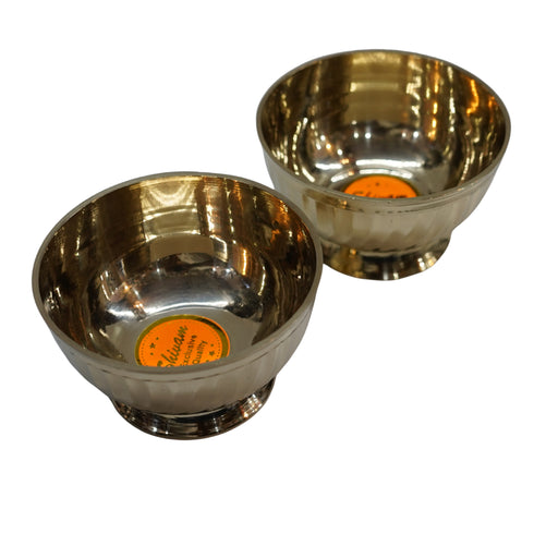 Brass Bowl with Stand (Pack of 2) 592g