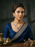 Gold Plated Nav Ratna Zircon Studded Temple Minimal Jewellery Set