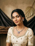 Gold Plated Nav Ratna Zircon Studded Temple Minimal Jewellery Set