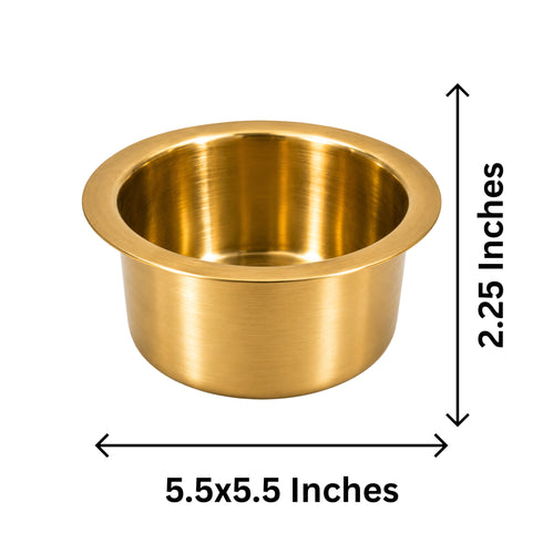 Miniature Brass Patela/Bhagona Decorative Showpiece | Pack of 4
