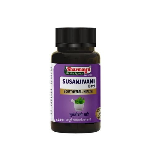 Sharmayu Ayurveda Susanjivani Bati Sanjivani Bati Ayurvedic Fever Relief and Immunity Booster 60 Pills