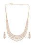 Gold Plated AD Zircon Studded Trendy Bridal Cocktail Jewellery Set