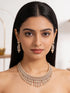 Gold Plated AD Zircon Studded Trendy Bridal Cocktail Jewellery Set