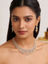 Gold Plated AD Zircon Studded Trendy Bridal Cocktail Jewellery Set