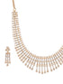 Gold Plated AD Zircon Studded Trendy Bridal Cocktail Jewellery Set