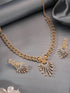Gold Plated AD Studded Pendant Luxe Jewellery Set