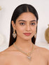 Gold Plated AD Studded Pendant Luxe Jewellery Set